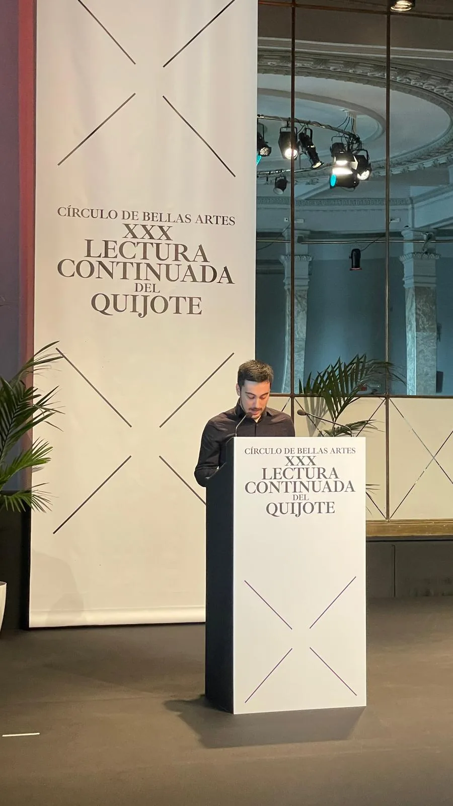 Imagen del archivo histórico · Lectura del Quijote
